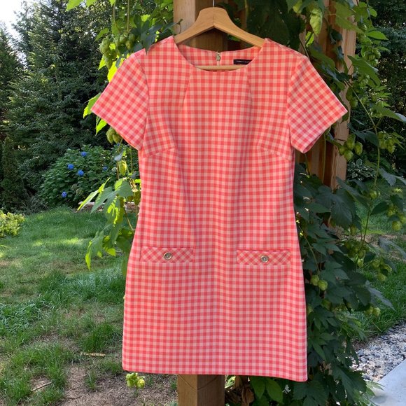 Tommy Hilfiger Pink Gingham A Line Dress - Picture 1 of 6